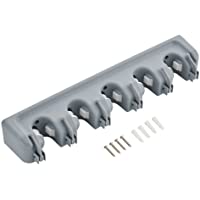 MOP soporte organizador montado en la pared con 5 ranuras de bola y 6 ganchos solución perfecta para tu armario con…